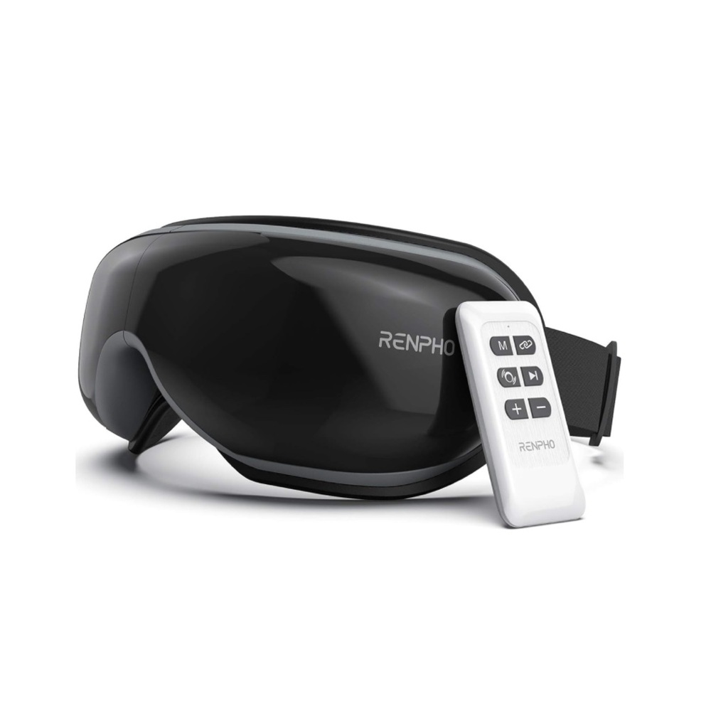 RENPHO Eye‎ Massager with Heat & Remote, Compression, Migraine Relief